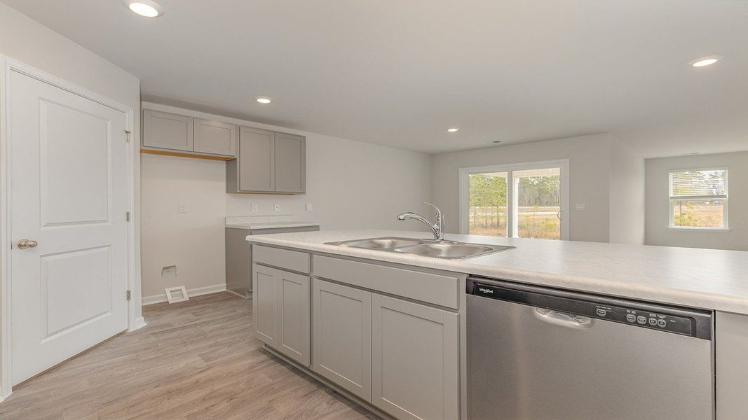 Representative furnished interior of a home built from the DOVER-EXPRESS by D.R. Horton in Stanbury Creek, Supply (Image 8).