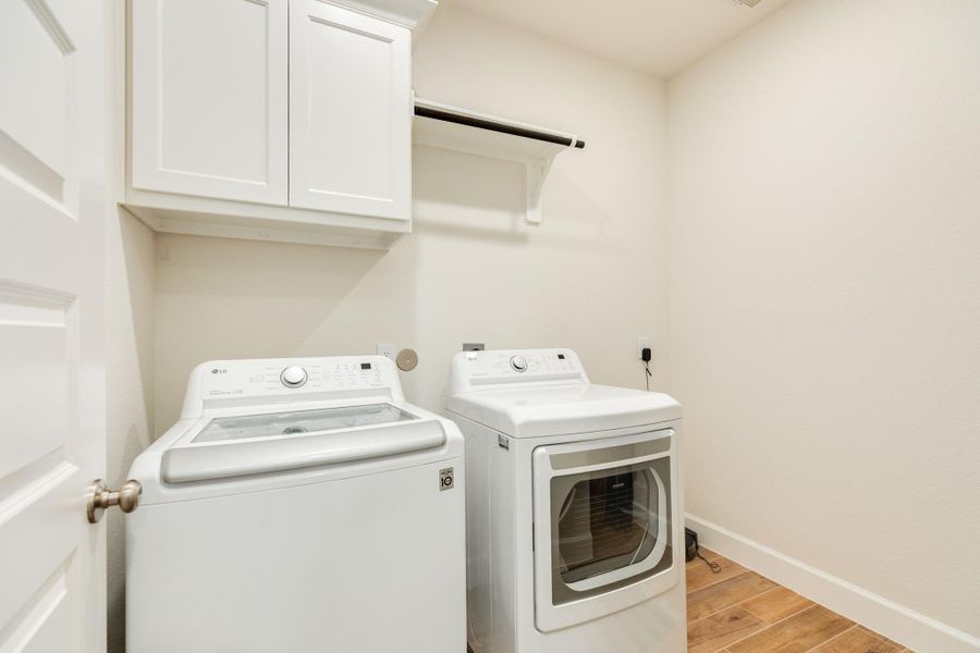 The laundry room is spacious this is a full size washer and dryer ( do not stay with the home) The laundry room is spacious this is a full size washer and dryer ( do not stay with the home)