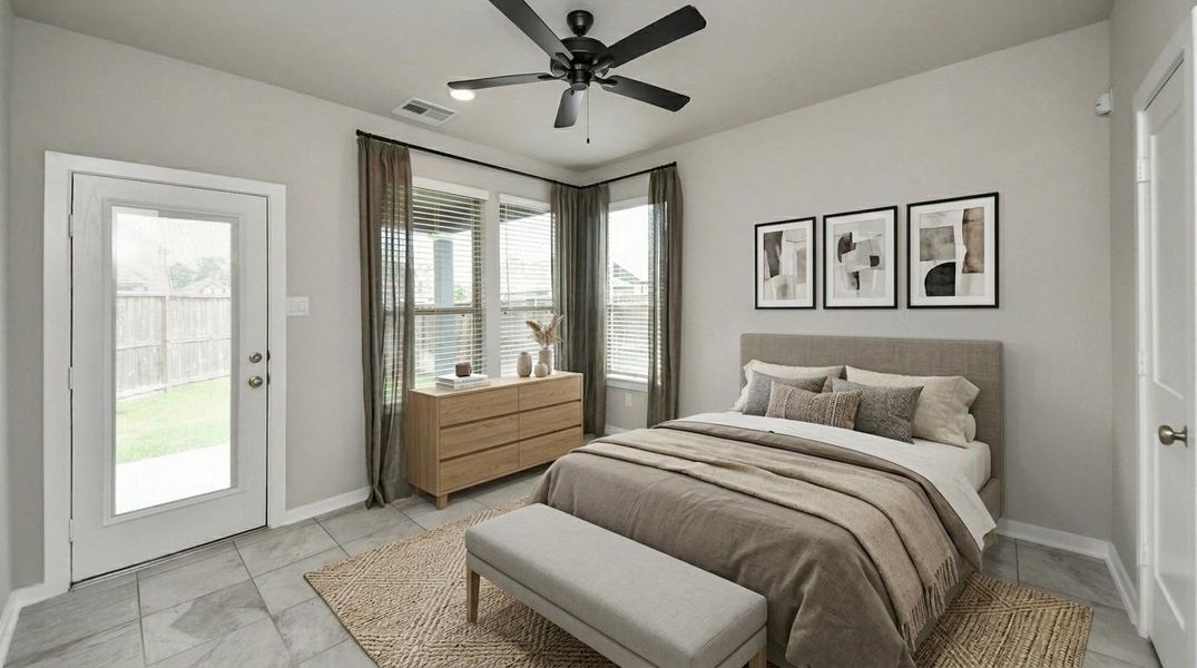 Virtually Staged - Secondary Bedroom.