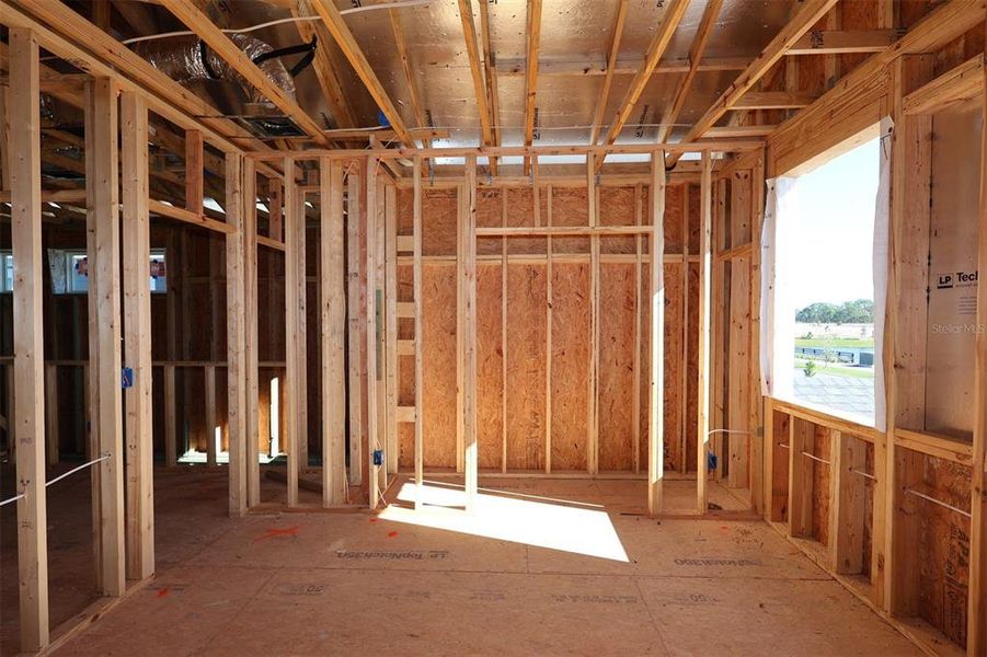 In-progress construction of a new home in Center Lake on the Park, St. Cloud, FL (Image 9).