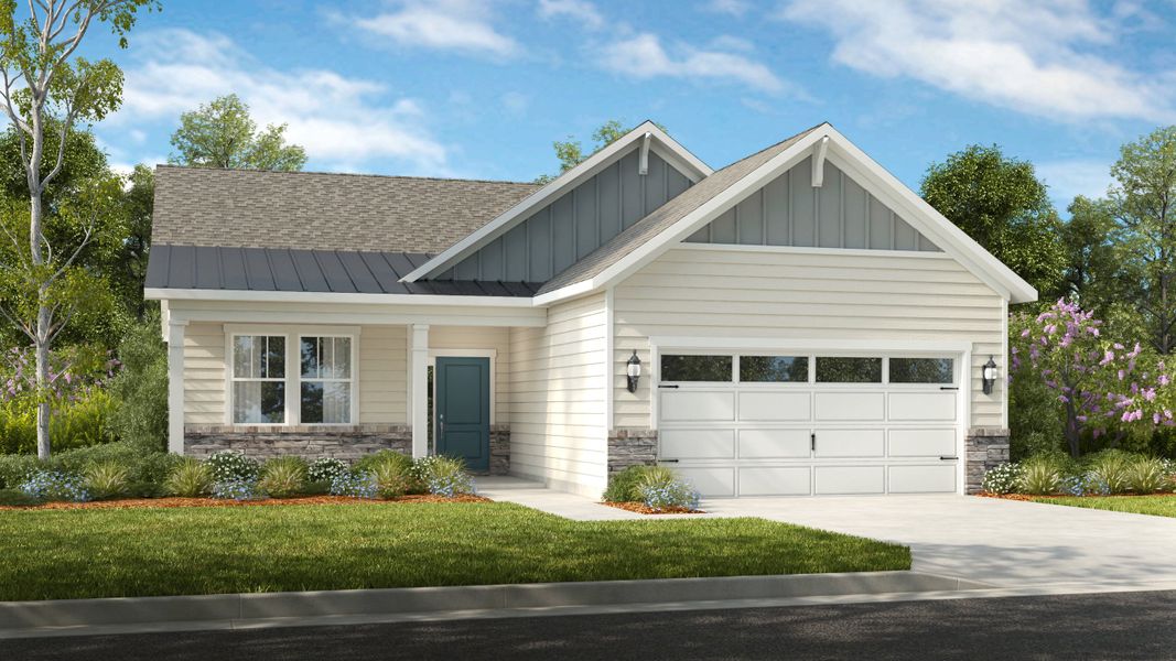 Representative exterior photo of a completed home built from the Bali by Taylor Morrison in Esplanade at Northgate, Indian Trail, NC (Image 12).