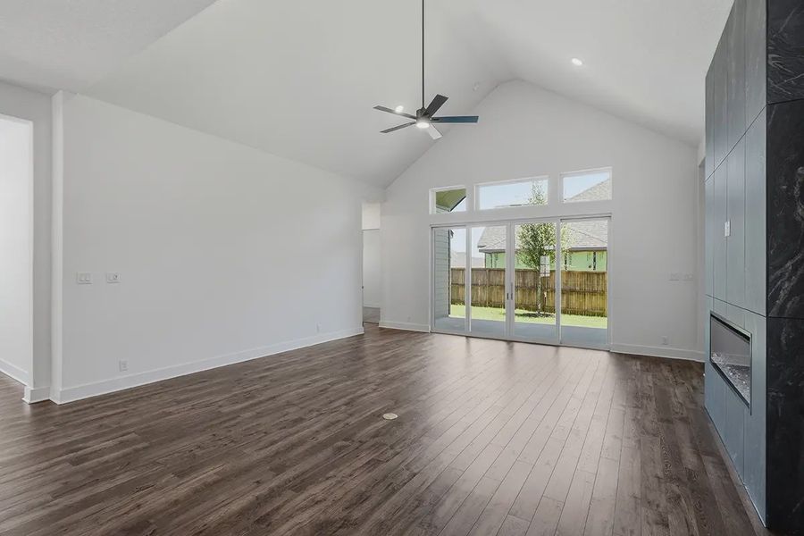 Representative unfurnished interior of a home built from the Kingston by Chesmar Homes in Prominence 60's, San Antonio (Image 25).