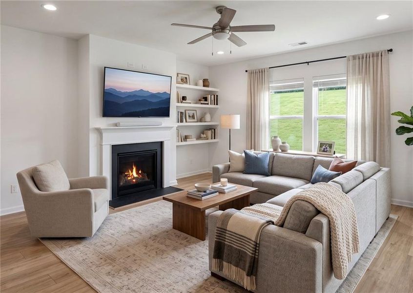 Furnished interior view inside a new home in Creekside, Dawsonville (Image 6).
