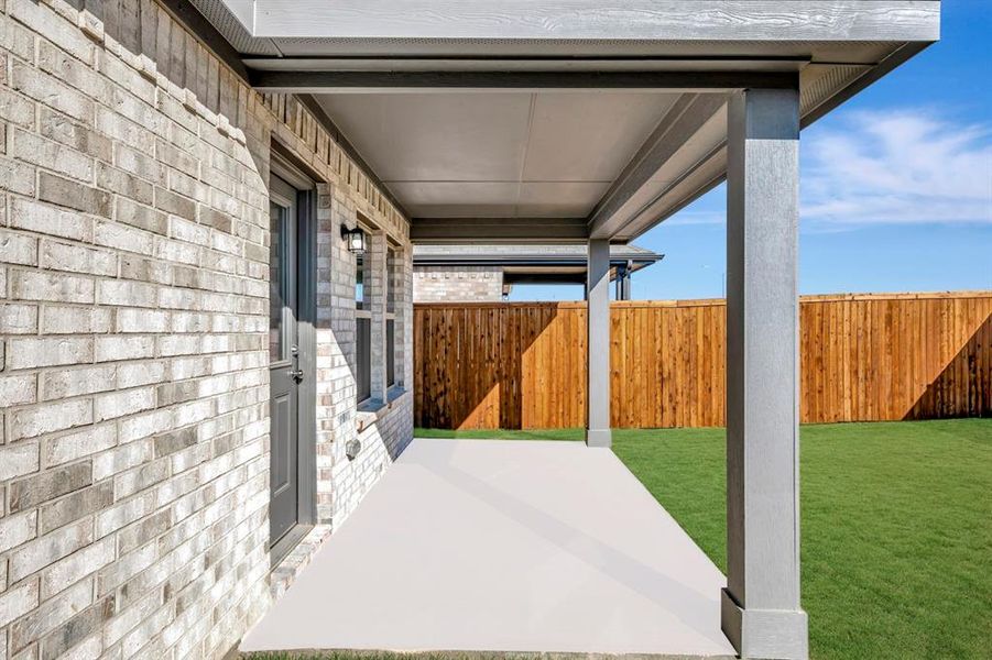 Exterior details and patio area of a home in Meadow Park, Denton (Image 26). Exterior details and patio area of a home in Meadow Park, Denton (Image 26).