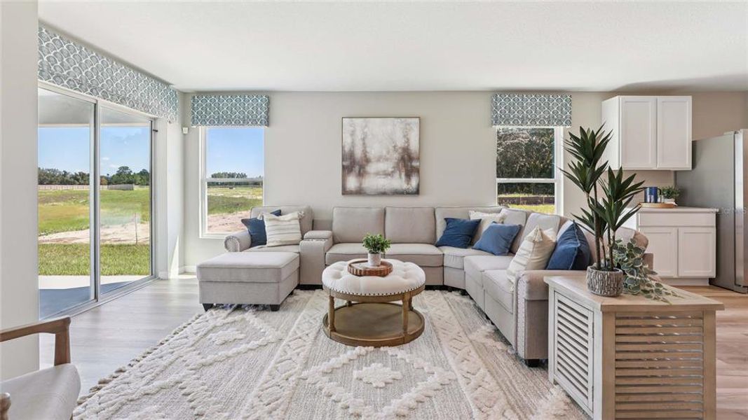 Furnished interior view inside a new home in Sandal Key, Weeki Wachee (Image 23).