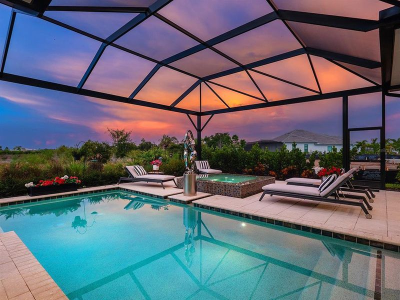 Exterior details and patio area of a home in Wild Blue at Waterside, Sarasota (Image 29). Exterior details and patio area of a home in Wild Blue at Waterside, Sarasota (Image 29).