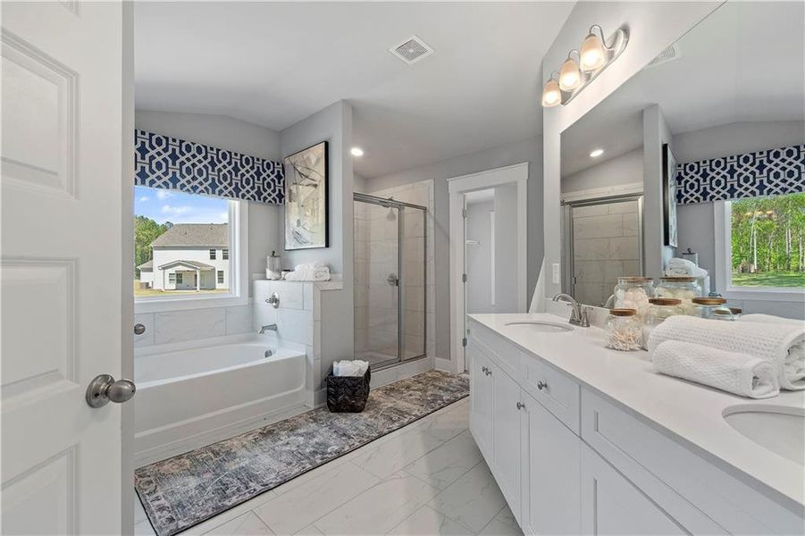 Furnished interior view inside a new home in Copperfield, Locust Grove (Image 8).