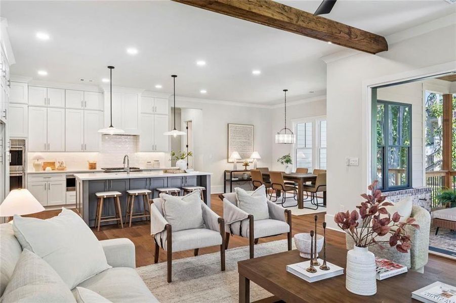 Furnished interior view inside a new home in , Decatur (Image 54).