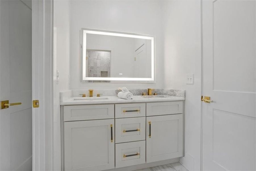 Furnished interior view inside a new home in , Canton (Image 39).