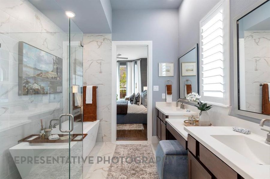 Furnished interior view inside a new home in Tavolo Park, Fort Worth (Image 24).