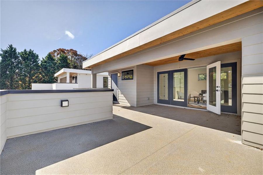 Exterior details and patio area of a home in , Atlanta (Image 4).