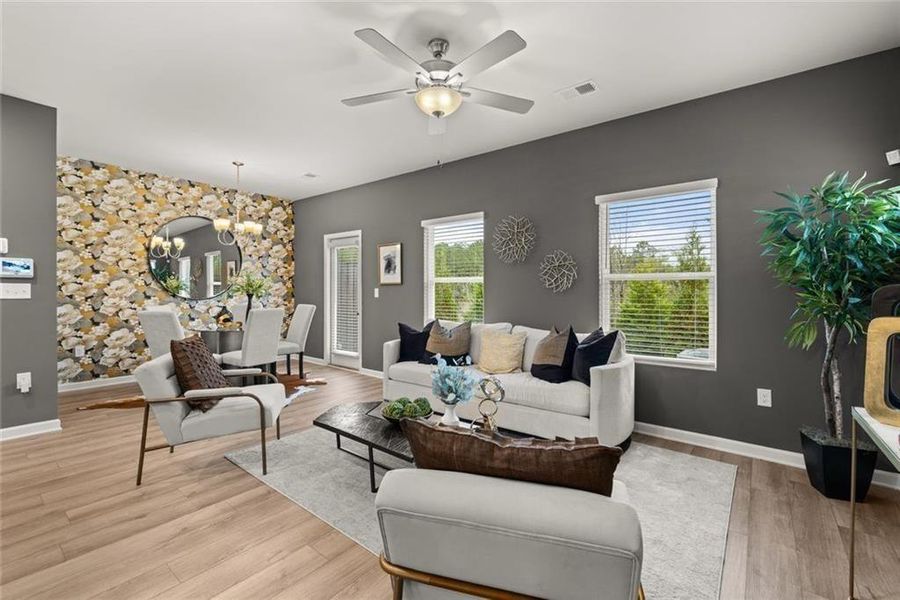 Furnished interior view inside a new home in Reeves Park, Stockbridge (Image 9).