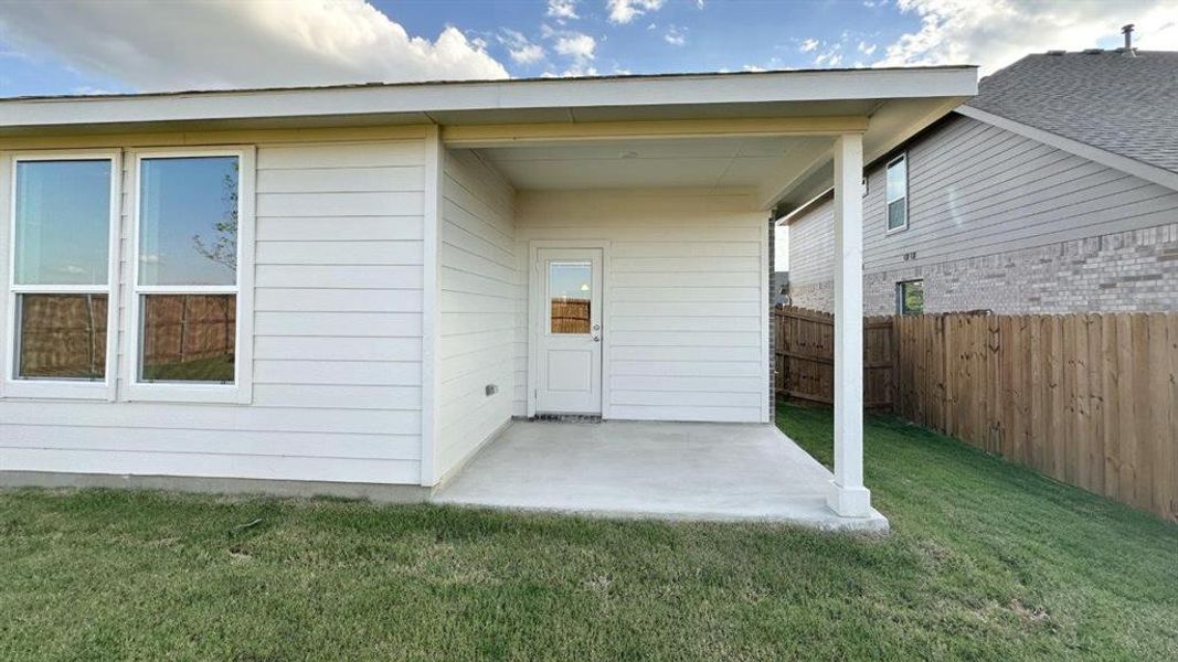 Patio - All Home and community information, including pricing, included features, terms, availability and amenities, are subject to change at any time without notice or obligation. All Drawings, pictures, photographs, video, square footages, floor plans, elevations, features, colors and sizes are approximate for illustration purposes only and will vary from the homes as built.