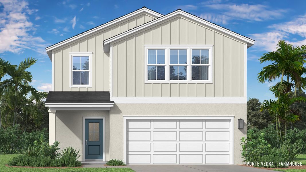 Representative exterior photo of a completed home built from the Ponte Vedra by DRB Homes in Hamilton Bluff, Haines City, FL (Image 21). Representative exterior photo of a completed home built from the Ponte Vedra by DRB Homes in Hamilton Bluff, Haines City, FL (Image 21).