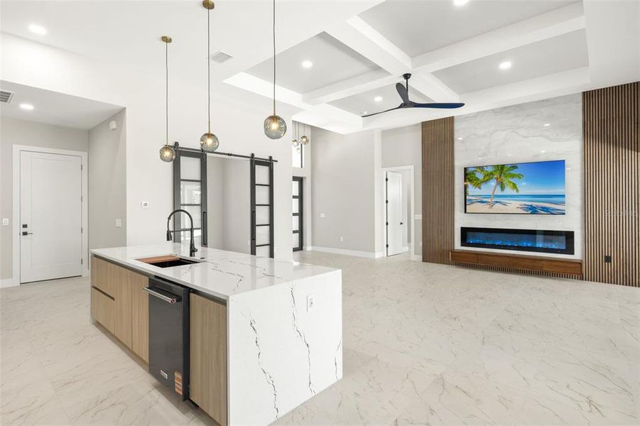 Living Area Kitchen Island