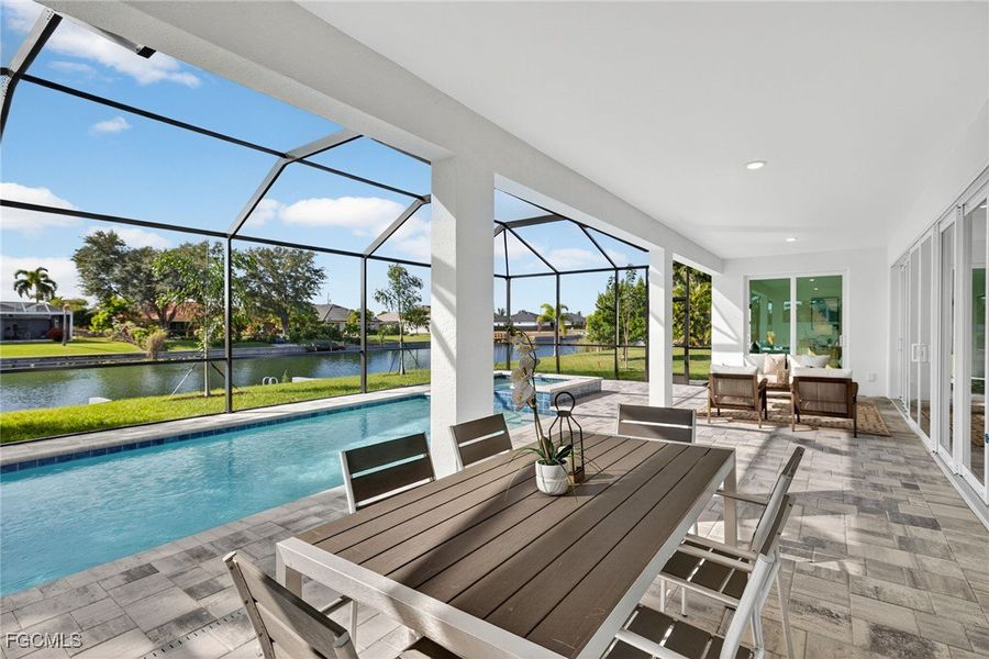 Exterior details and patio area of a home in Cape Coral, Cape Coral (Image 25).