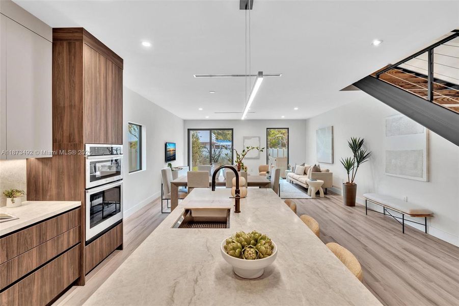 Furnished interior view inside a new home in , Miami (Image 39). Furnished interior view inside a new home in , Miami (Image 39).