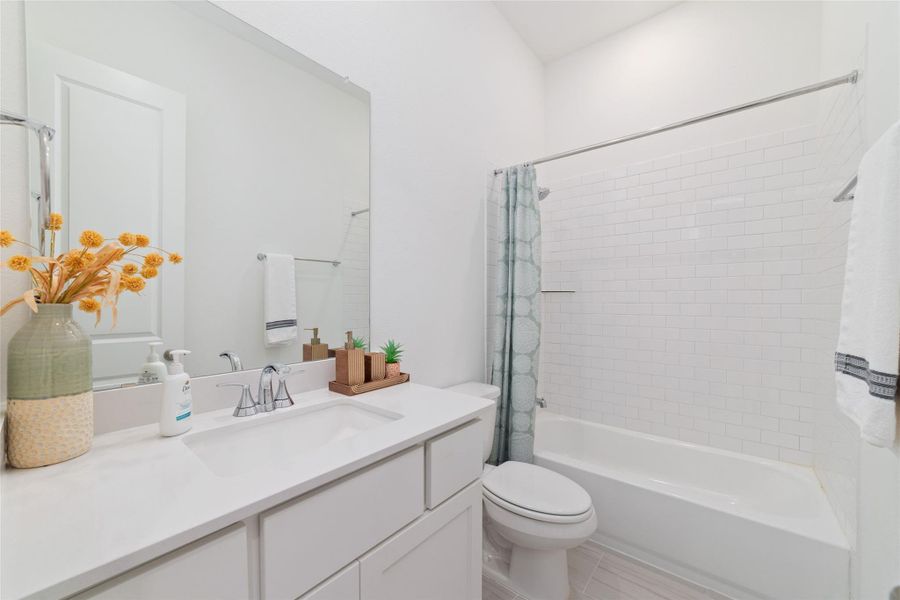 Furnished interior view inside a new home in Elyson, Katy (Image 47).