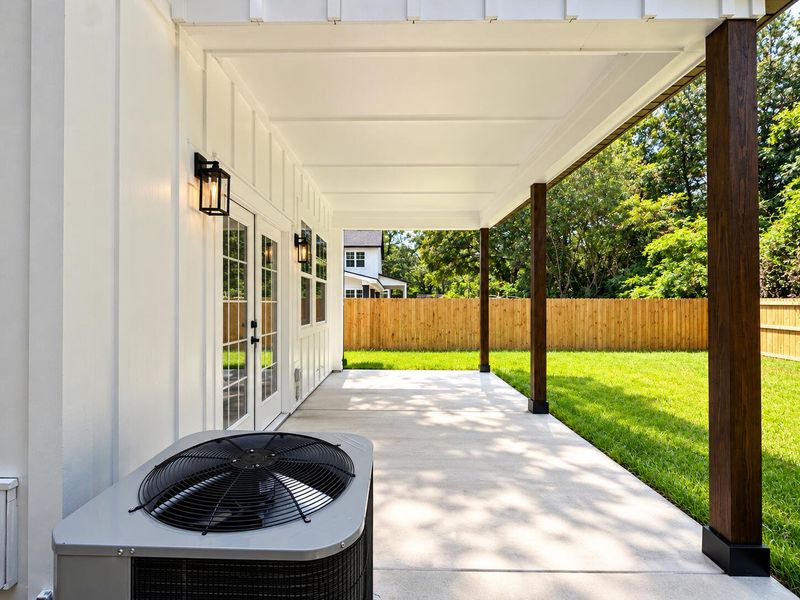 Exterior details and patio area of a home in , North Charleston (Image 31). Exterior details and patio area of a home in , North Charleston (Image 31).