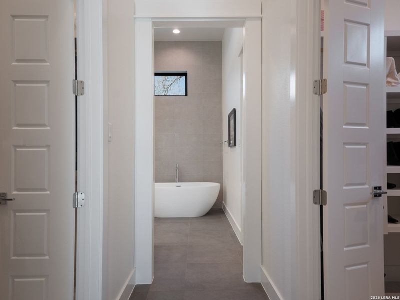 Furnished interior view inside a new home in , Bulverde (Image 26).