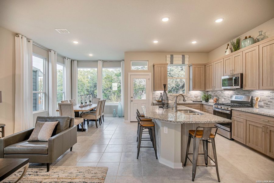 Furnished interior view inside a new home in Rose Hill, San Antonio (Image 9).