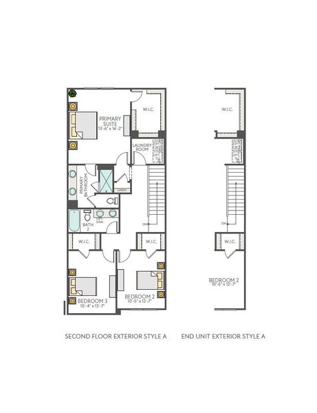 2D floor plan layout for the Mitchell by Tri Pointe Homes in Summit At Homestead, Chapel Hill, NC (Image 5).