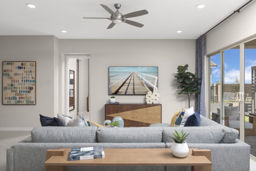 Representative furnished interior of a home built from the Aqua by Mattamy Homes in White Tank Vistas, Waddell (Image 10).