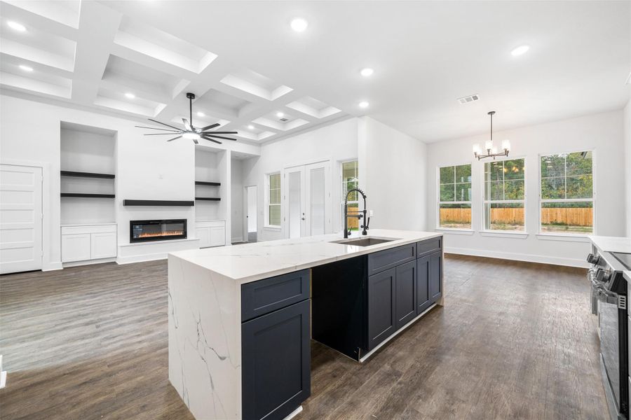 Furnished interior view inside a new home in , Huffman (Image 8).