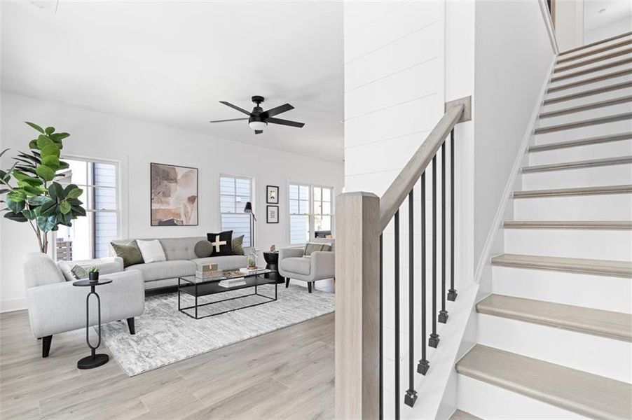 Furnished interior view inside a new home in Stillwood, Hapeville (Image 17). Furnished interior view inside a new home in Stillwood, Hapeville (Image 17).