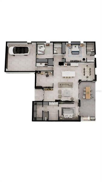 2D floor plan layout of this home in , Lehigh Acres, FL (Image 5).