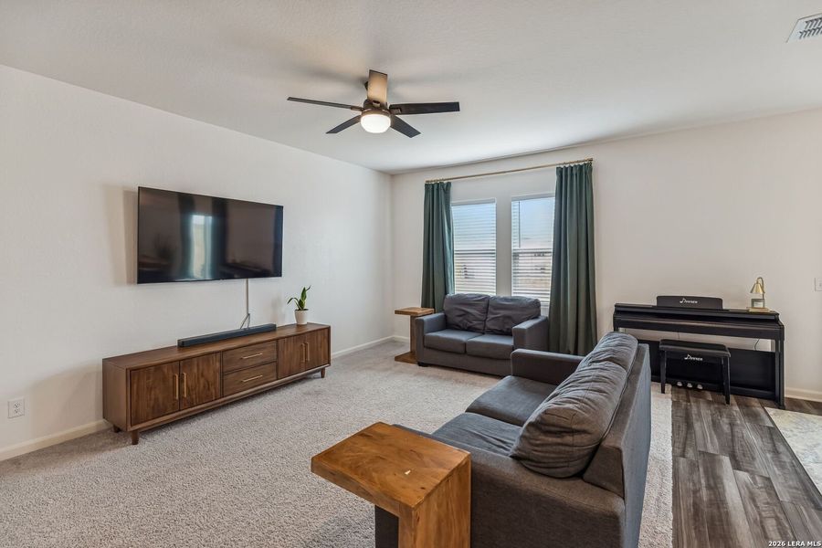 Furnished interior view inside a new home in Liberte, Converse (Image 12). Furnished interior view inside a new home in Liberte, Converse (Image 12).