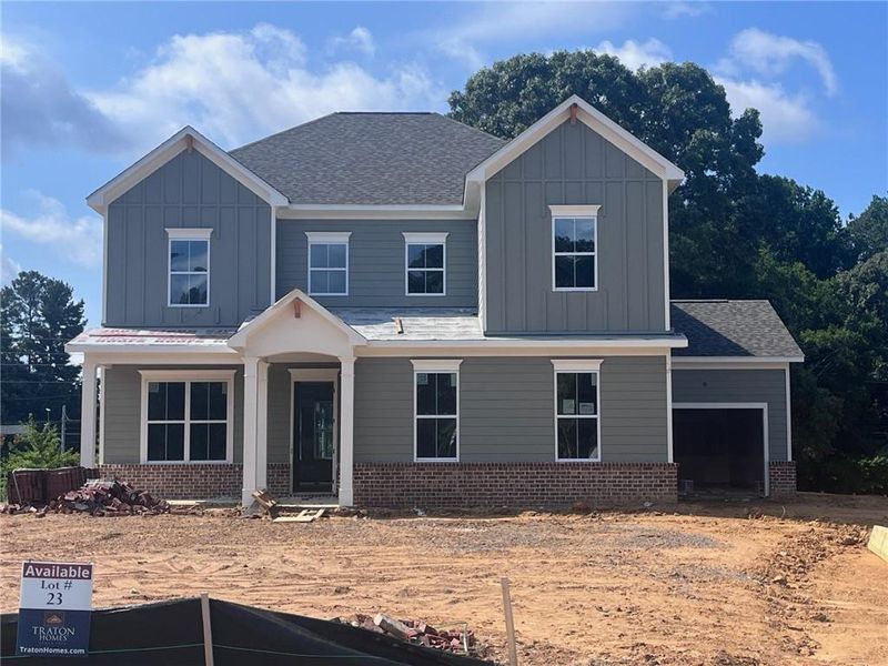 In-progress construction of a new home in Oak Valley Estates, Marietta, GA (Image 58).