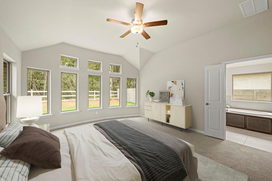 Furnished interior view inside a new home in Two Step Farm, Montgomery (Image 9). Furnished interior view inside a new home in Two Step Farm, Montgomery (Image 9).