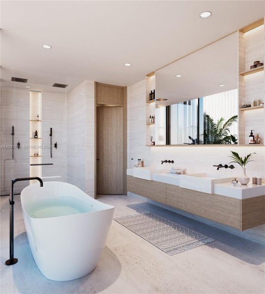 Furnished interior view inside a new home in , Bay Harbor Islands (Image 6).