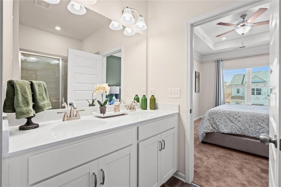 Furnished interior view inside a new home in Johnson Crossing, Cartersville (Image 25).