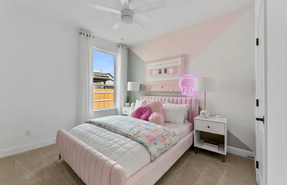Furnished interior view inside a new home in Crosswinds, Kyle (Image 12).