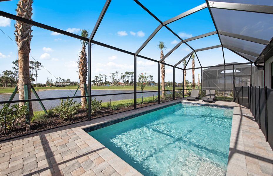 Representative exterior details of a home built from the Mystique by DiVosta in Terreno, Naples (Image 4). Representative exterior details of a home built from the Mystique by DiVosta in Terreno, Naples (Image 4).