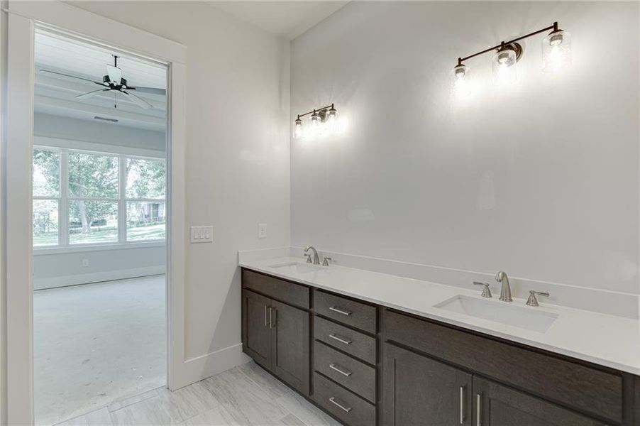 Furnished interior view inside a new home in , Buford (Image 9).