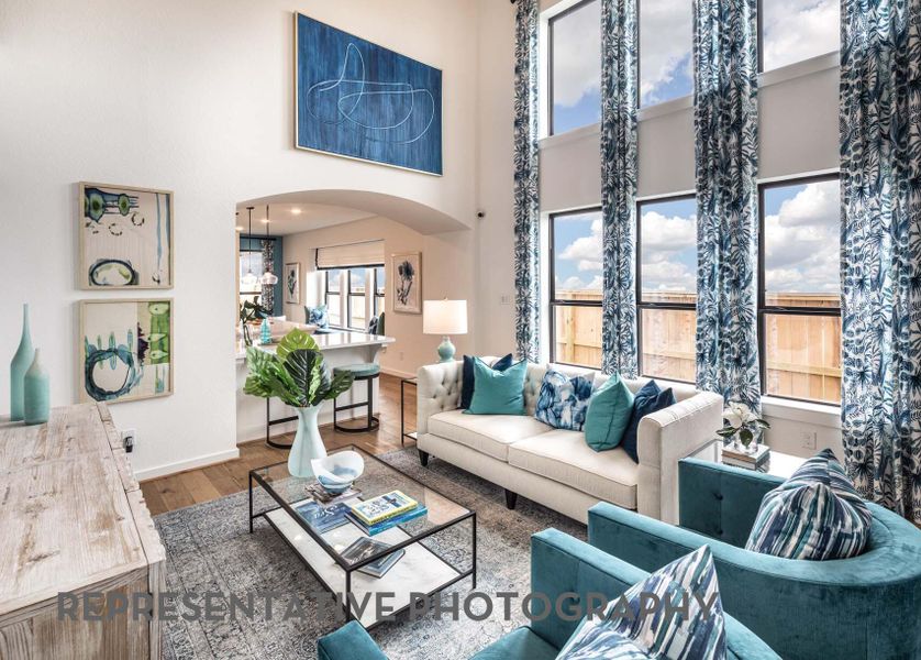 Furnished interior view inside a new home in Santa Rita Ranch, Liberty Hill (Image 27).