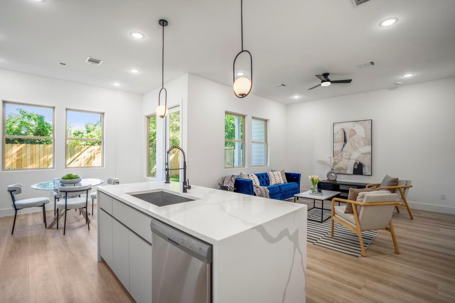 Furnished interior view inside a new home in , Houston (Image 30).