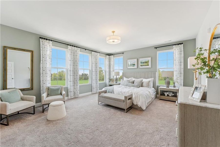 Furnished interior view inside a new home in , Atlanta (Image 8).