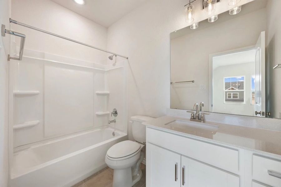 Furnished interior view inside a new home in Lariat, Liberty Hill (Image 31). Furnished interior view inside a new home in Lariat, Liberty Hill (Image 31).