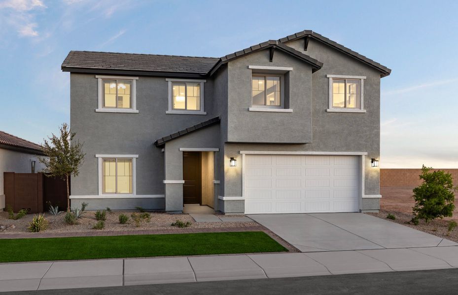 Representative exterior photo of a completed home built from the Starling by Pulte Homes in Festival Foothills, Buckeye, AZ (Image 21). Representative exterior photo of a completed home built from the Starling by Pulte Homes in Festival Foothills, Buckeye, AZ (Image 21).