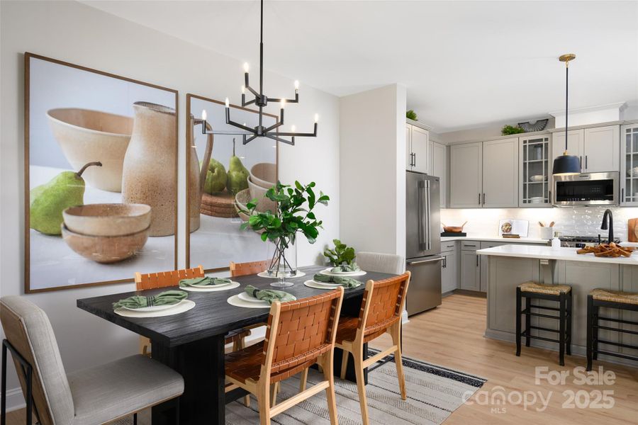 Furnished interior view inside a new home in North Creek Village, Huntersville (Image 9).