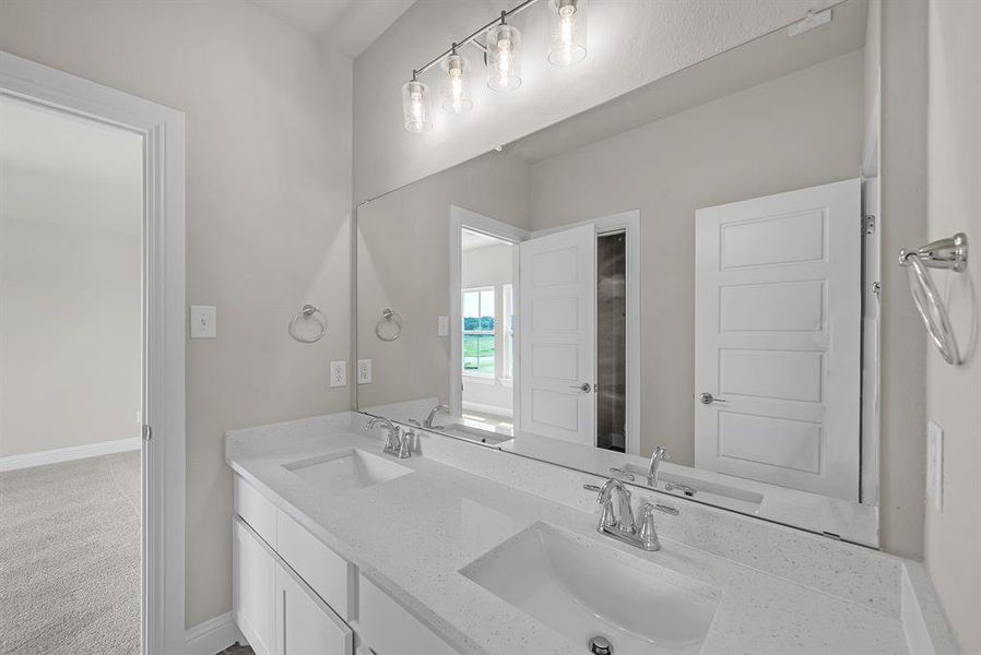 Furnished interior view inside a new home in Eagle Estates, Cross Timber (Image 13).