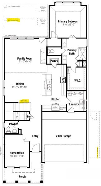 2D floor plan layout of this home in Windsong, Boerne, TX (Image 2). 2D floor plan layout of this home in Windsong, Boerne, TX (Image 2).