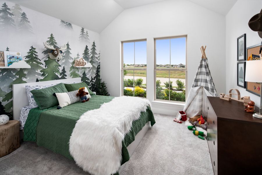 Representative furnished interior of a home built from the Brazos by UnionMain Homes in Wildflower Ranch, Justin (Image 26).
