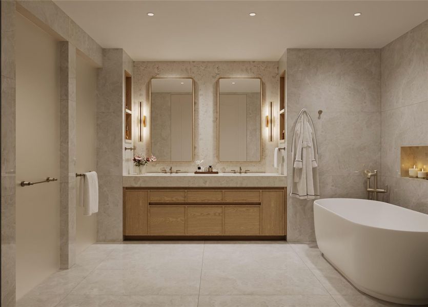 Furnished interior view inside a new home in , Fort Lauderdale (Image 7).