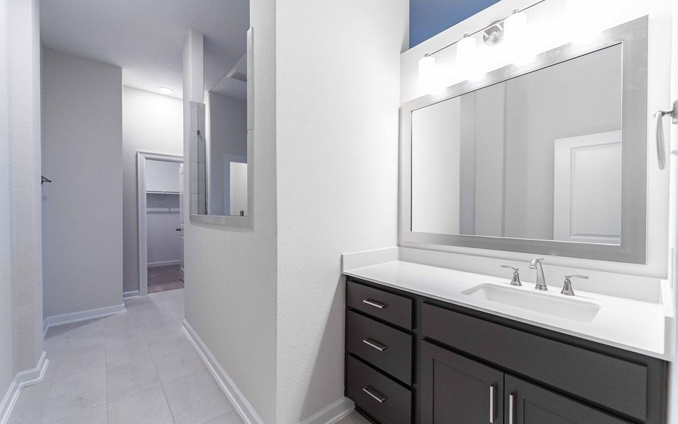 Furnished interior view inside a new home in Marvida, Cypress (Image 8).