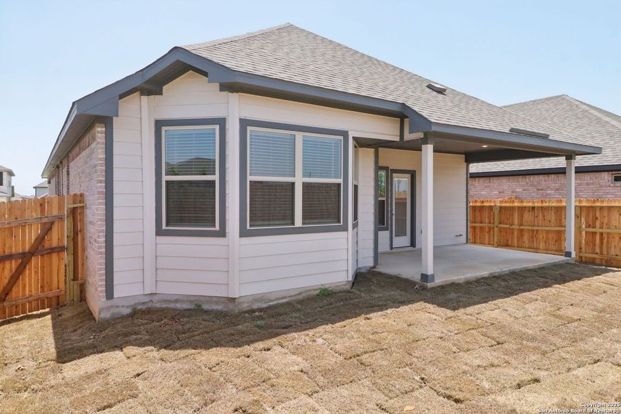 Front exterior of a new home in Arcadia Ridge - Premier Series, San Antonio, TX, highlighting curb appeal (Image 19). Front exterior of a new home in Arcadia Ridge - Premier Series, San Antonio, TX, highlighting curb appeal (Image 19).